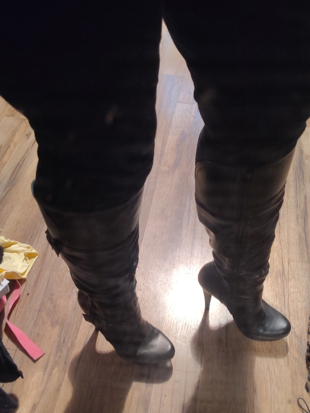 Guess Black Platform Stiletto Boots